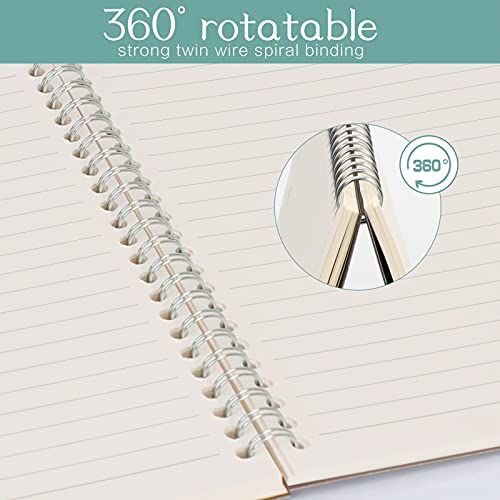 Classycoo A5 Spiral Notebook, 3 Pack 8.3"X5.7" Pp Hardcover Notebook Ruled Lined Journal Notebook 80 Sheets / 240 Pages For Student Office School Supplies #TOP5