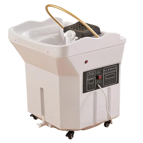 SUYUDD Head SPA Equipment con Masaje Cervical, Lavabo Champú Doble Flujo, Depósito 60 litros, Panel Táctil, Terapia Lumínica Germicida, Opción Vaporización para Profesionales