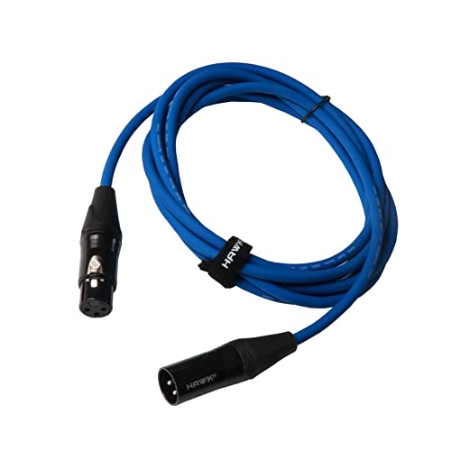 Hawk SXFG010 Gold Series XLR Male to Female Microphone Cable With...