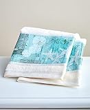 Welcome to The Shore Bathroom and Kitchen Hand Towels - Set of 2