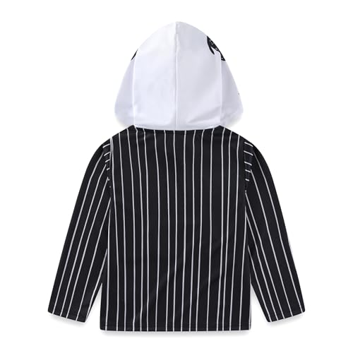 Disney Nightmare Before Christmas Jack Skellington Boys Long Sleeve Hooded Shirt for Big Kids3