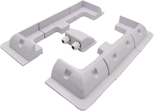Soportes de montaje para panel solar, kit de soporte de esquina de acrilonitrilo butadieno estireno, 7 piezas, sin taladros, ampliamente utilizado