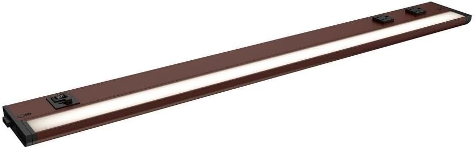 Maxim Lighting UCL-89866WT-3PO CounterMax 5K - 15W 1 LED Under Cabinet with 3 Prong-1 Inches Tall and 30 Inches Length, Finish Color: White