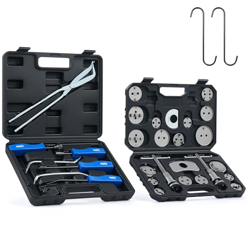 Perceived Brake Fluid Leak At Caliper Piston Boot - 2014-2021 Cadillac Chevrolet GMC 4 Orion Motor Tech 32pc Dual Brake Tools, 2 in 1 Disc Brake Caliper Tool Set and Drum Brake Tool Kit, Brake Caliper Tool and Brake Drum Tool with Brake Spring Tool Pliers Installer Remover Adjuster