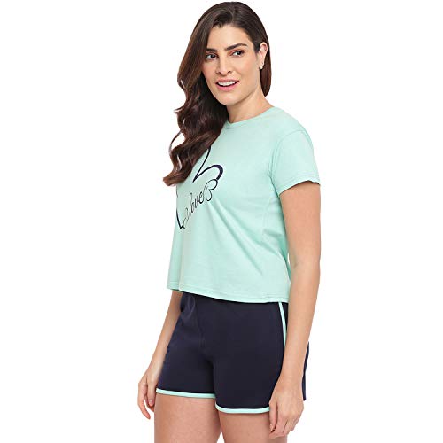 Image of Women's Cotton Printed Top and Shorts Set Pack of 1