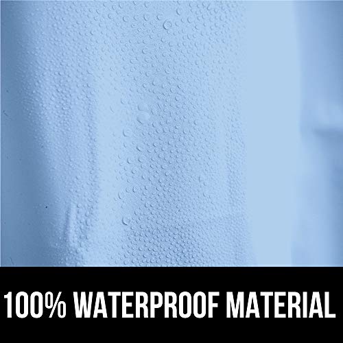 Gorilla Grip Peva Waterproof Shower Curtain Liner, Strong Weighted Magnets, Rust Resistant Grommets, Heavy Duty Thick Liners, Easy Hang, Fits Standard Bathroom Showers And Bath Tubs, 72X65, Blue #TOP4