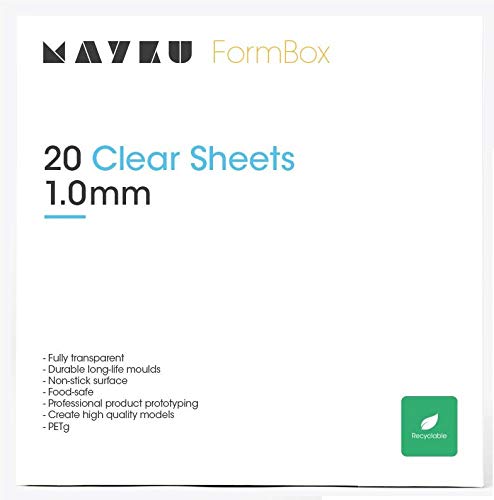 Mayku Clear Sheets, paquete de 20, para Mayku FormBox: una máquina de formación de vacío de escritorio que da vida a sus ideas Cover