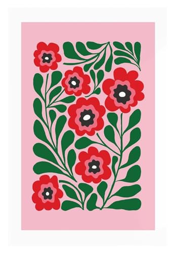 Peinture sur toile colorée et d'humeur affiche botanique rétro pour exprimer votre créativité