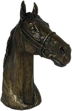 THOROUGHBRED Bronze Horse Head Sculpture by David Geenty