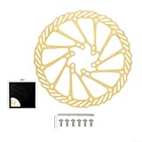 Polierte Bremsscheiben für Mountainbikes in den Größen 160 mm oder 180 mm (HS1 180 mm Gold)