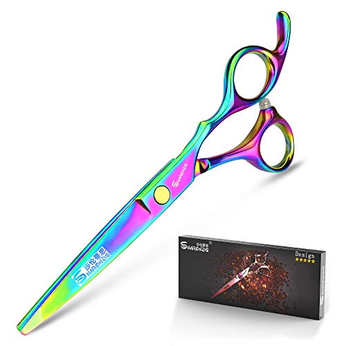 SHARONDSHairdresser Professional Styling Scissors,6.5 Inch Professional Hair Cutters,Stainless Steel Sharp Cutting Scissors