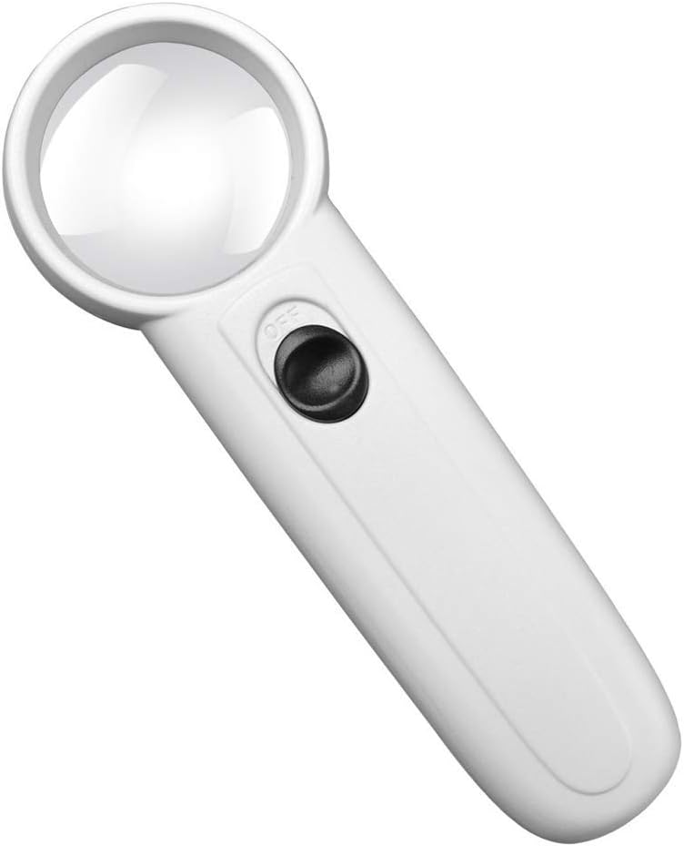 Handheld Magnifying Glass with Light, Best for Reading,Macular Degeneration,Inspection,Exploring,Hobbies