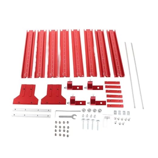 Parallel Rail System 90 Degree Rail System Circular Saw Track Set, Aluminum Alloy Circular Saw Accessories Rail Joining Set for Circular Saw
