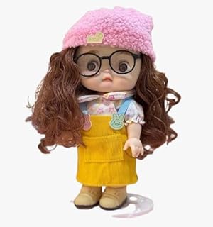 Next Store Mini Doll with Stylish Details, Unique Glasses and Attractive Hat, One Piece Perfect for Imagination and Pretend Play, Available on Amazon