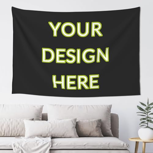Custom Tapestry Personalized Backdrop with Text Customized Wall Hanging for Room Activity Party Wedding Birthday Gift and Bedroom Aesthetic Horizontal 40x30 Inch