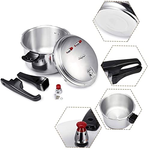 MidiLi-Aluminum-Pressure-Cooker-for-Electric-Stove-Gas-Stove-Cooking-Utensils-wEasy-Lock-Lid-for-Stewing-Steaming-Canning-Color-22cm-Dual-Purpose-5l