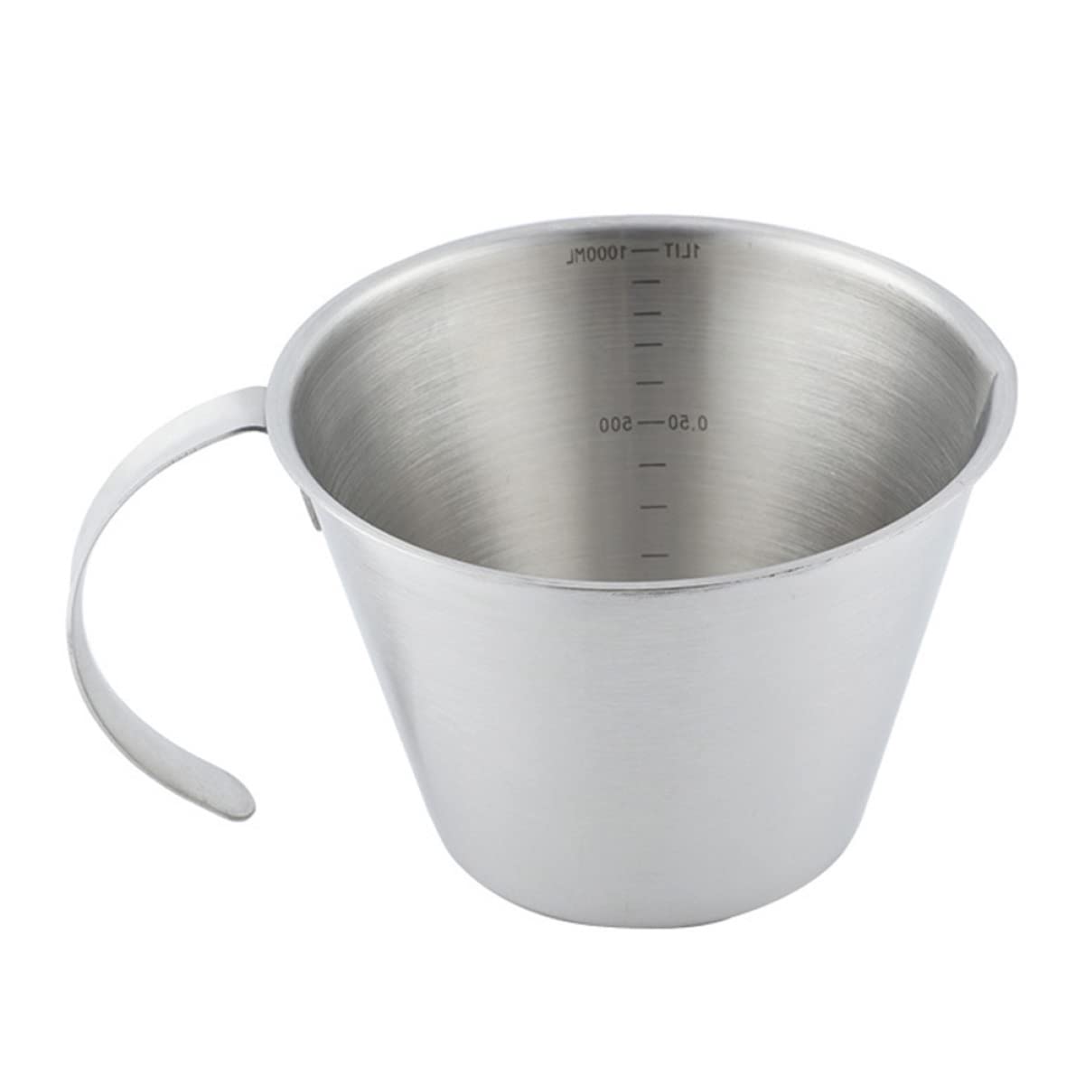 2 Piezas Vaso Medidor De Acero Inoxidable Taza De Medir Graduada Tarro Medidor De Cocina Taza para Espumar Crema En Polvo para Cafe Medidas Tazas Medición Café Italiano