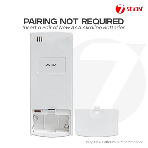 Image of 7SEVEN Compatible Air Conditioner remotes for Original Voltas AC Remote Control Suitable for 1 1.5 2 ton Split or Window ac - Match Exactly with Old Model 45A Remote for Better Performance