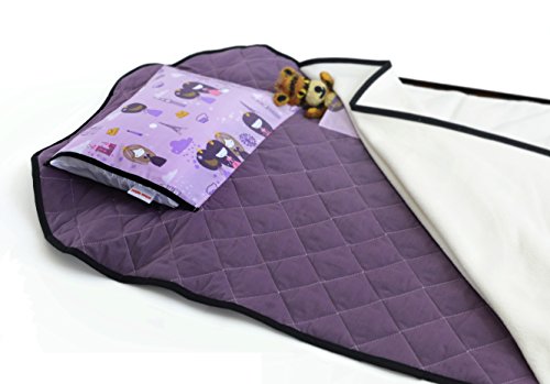 Image of Urban Infant Tot Cot All-in-One Preschool /Daycare Toddler Nap Mat - Violet