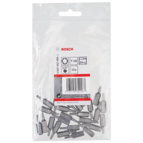 Lot de 1 embouts de vissage Extra dur Torx T15 à queue 6 pans mâle 14 Longueur 152mm BOSCH 2607001666 - vue 4