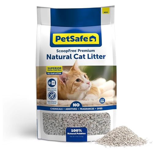 PetSafe ScoopFree Premium Fragrance-Free Natural Cat Litter - Long-Lasting Litter - High Absorbency...