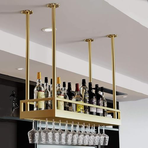 Casier à vin de plafond pour libérer l'espace et protéger vos verres