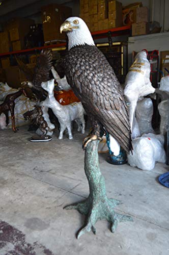 Estatua de Águila Gigante en Bronce de 74 pulgadas miniatura 5