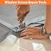 Screen Repair Tool,Window Roller,Spline Installer,6 in 1 Window Installation Tool,Screen Mouse Spline Roller for Installing & Replacing Window Patio Sliding Door (6 in 1)