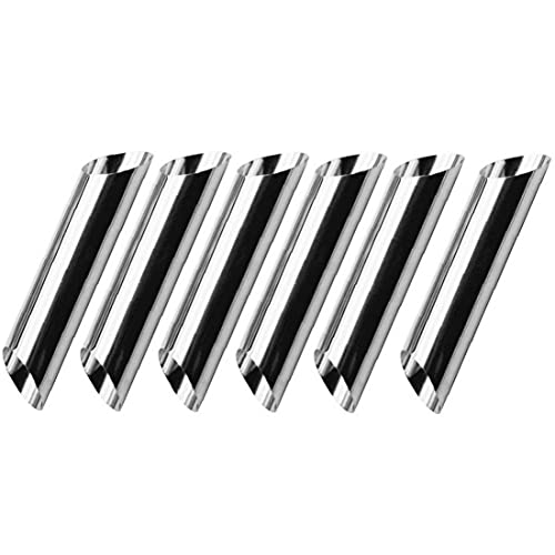 Froiny 6pcs Stainless Steel Forms Cannoli Cream Horn Shells Pastry Baking Mold Mould Cake Horn Mold Cannoli Tubes