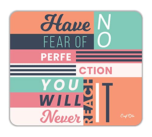 Image of Craft Qila Have Fear Motivational Mouse Pad for Laptop Computer (8.5 x 7.5 Inches)