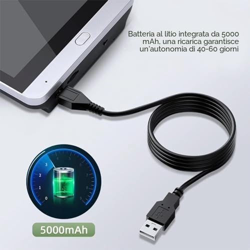 Yunir Spioncino Digitale, Telecamera Spioncino Wireless WiFi 1080P 2MP con Schermo da 4,3 Pollici, Grandangolo da 160°, Induzione Umana, Videocitofono per la Sicurezza Domestica