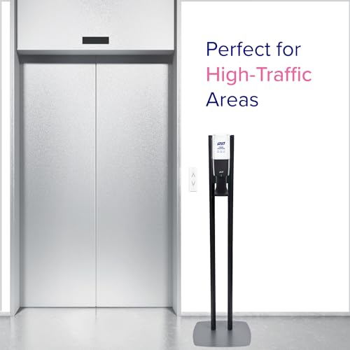 Image of PURELL ES10 Dispenser Floor Stand with Graphite Automatic Hand Sanitizer Dispenser (Pack of 1) - 8214-DS