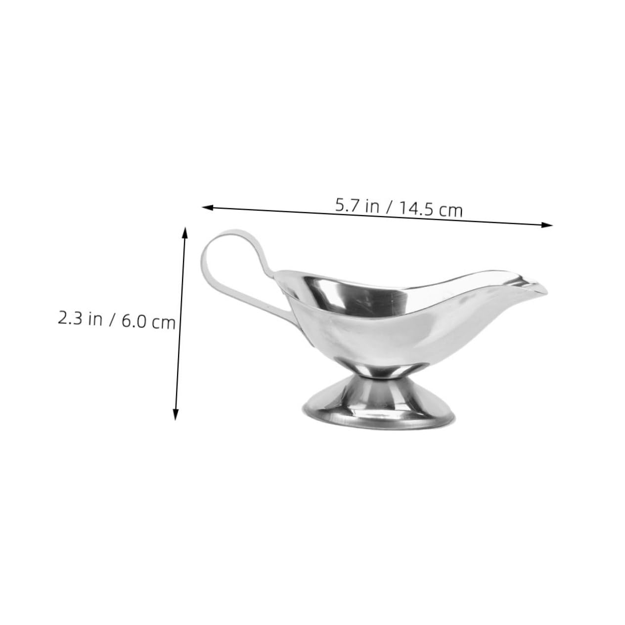 PRETYZOOM 3Pcs Stainless Steel Gravy Boat Sauce Pitcher with Handle for Dressings Sauces Creamers Elegant Serving Tool for Home Gatherings Restaurants