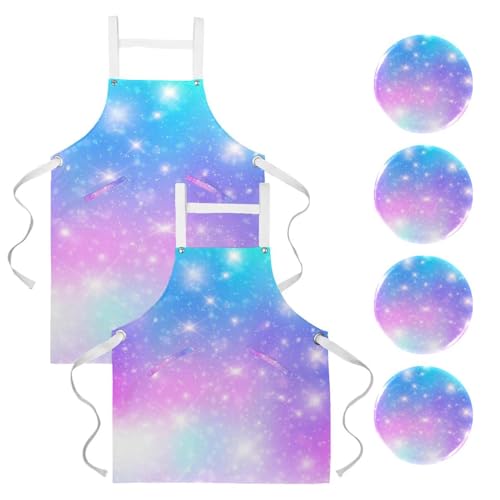 Tablier de cuisine pour restaurant et pâtisserie lot de 2 avec broches incluses