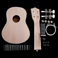 √ Design Your Ukulele Kit - Unfinished wood gives you endless opportunities, basswood body has nice surface, you can stained or painted what you want. √ Easy Installation - Don't worry it’s hard to assemble, with some installation tools to make the i...