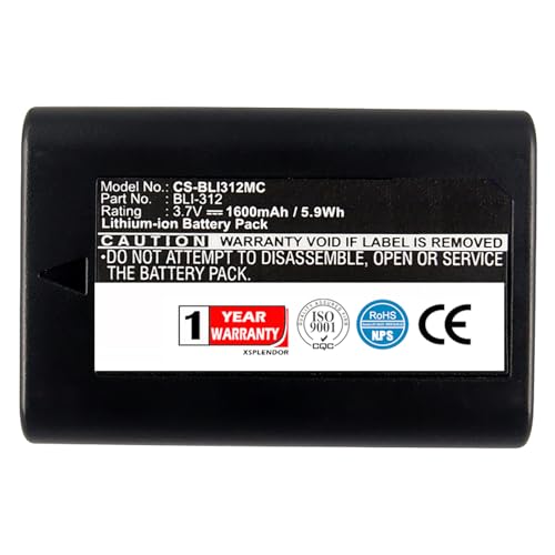 XSPLENDOR XSP Replacement Battery for LEI/CA M8.2, BM8, M9 14464, M8 PN BLI-312