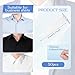 Ymapinc Dress Shirt Collar Inserts, 50PCS 2.17