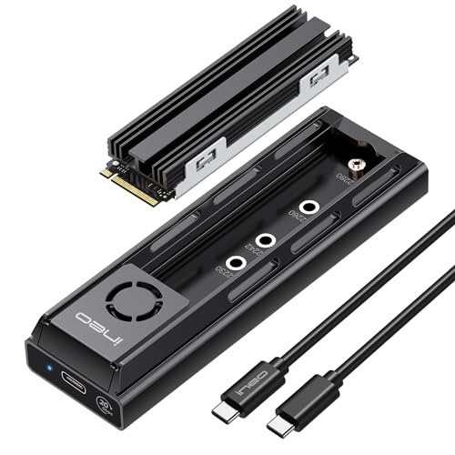 Lector SSD M2 PCIe NVMe SATA 20 Gbps ineo con refrigeración