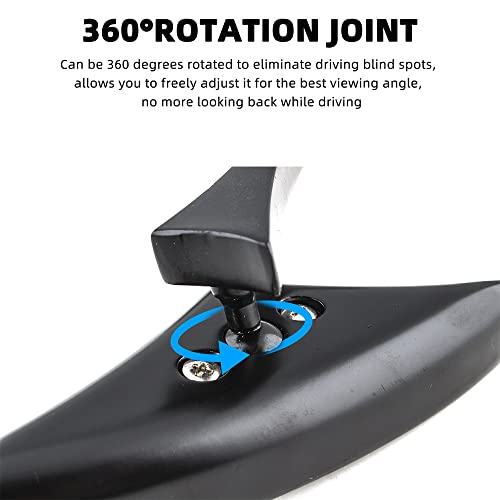 Dreamizer 8Mm/10Mm Black Motorcycle Universal Blade Rear View Side Mirrors Compatible For Harley Street Bike Scooter Chopper Cruiser Sportster Dyna Softail Dirt Bike #TOP3