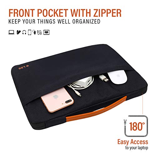 Funda protectora para portátil LSS con asa de cuero PU 14-15.6" miniatura 4