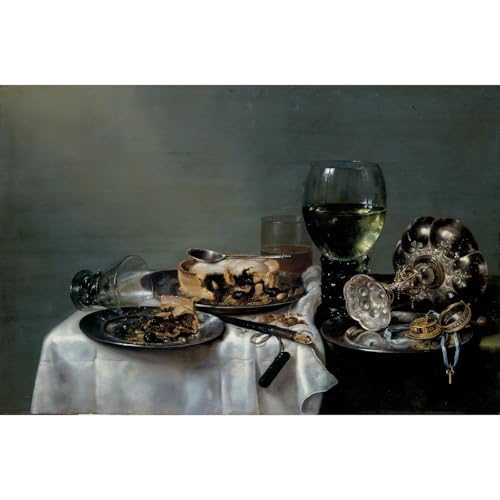 Toile Nature morte aux mûres 1631 de Dresde - Grand format artistique 127x101,6 cm