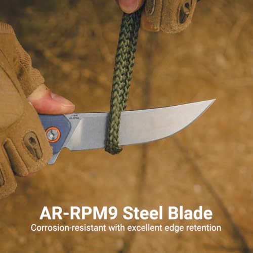 Image of CJRB Gobi Folding Knife with 3.5'' AR-RPM9 Steel, EDC Knife with G10 Handle for Outdoor Survival Camping Hiking Fishing (J1906)