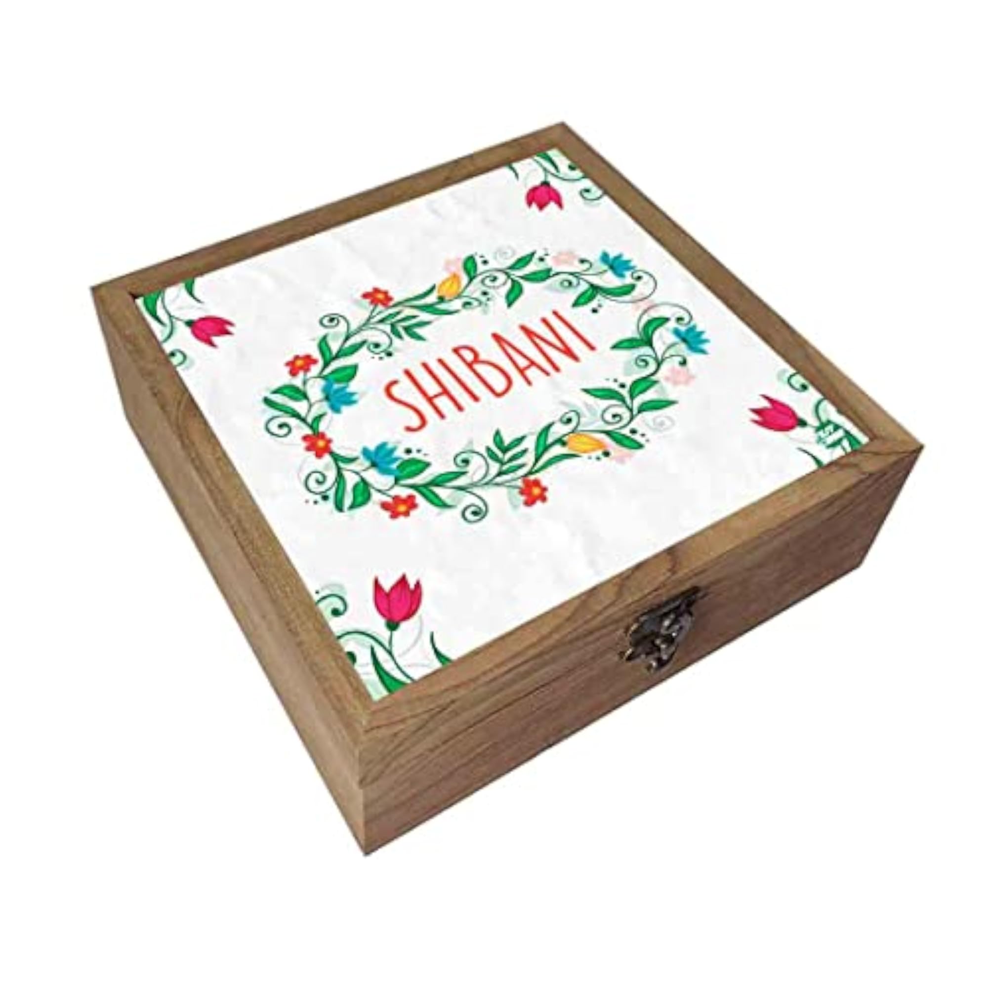 Personalized Wooden Jewellery Box Organizer, Keepsake Gift for Women