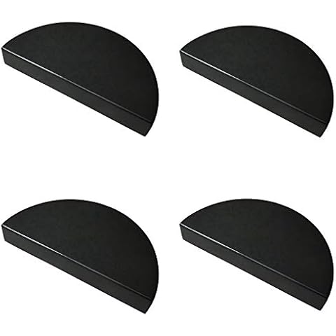 LynnsGraceland 2 1/2" C-C Half Circle Moon Drawer Pull Handles Dresser Pulls Cabinet Handle Brushed Gold Matte Black 2.5" 64 mm Centers, 4 Pack (Matte Black) Cover