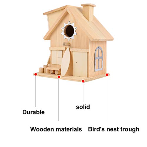 Casa de Pássaros Yardwe Faça Você Mesmo, Cabana de Pássaros Crianças, Brinquedos Artesanato para Pás