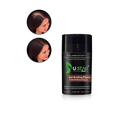 USTAR Economy Keratin Hair building Fibers Auburn 12 grams 30 Days Supply