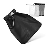 Amosfun Reise-Seifenbeutel mit Haken zum Aufhängen, schäumendes Netznetz für reichhaltigen Schaum, schnell trocknend, tragbarer Seifenhalter für Dusche und Gesichtsreinigung, leicht und kompakt für