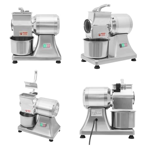 Máquina eléctrica ralladora de queso, 550W, plateada miniatura 4
