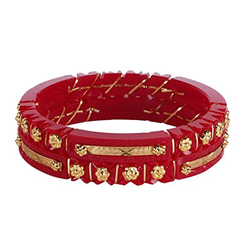 Image of Tanvi J Gold Plated Bangles Pack of 2 for Women