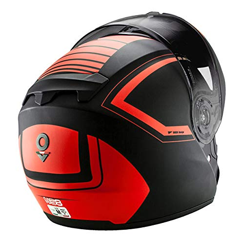 NOS NEW OWN STYLE NS-8, Casco da Moto modulare in HRPolymer. Omologato  ECE22-05 Unisex-Adulto, Triton Red, Me : Amazon.it: Auto e Moto